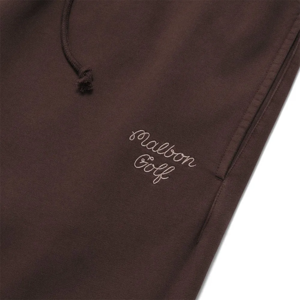 Malbon Script Golf Sweatpants Brown- FW22