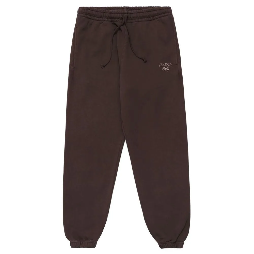 Malbon Script Golf Sweatpants Brown- FW22