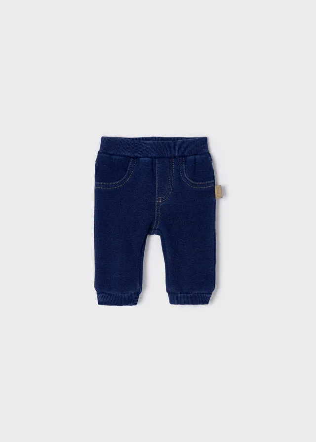 Mayoral Baby Fleece Lined Denim  2520-5  Tejano *