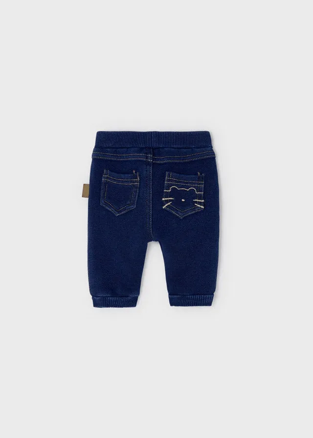 Mayoral Baby Fleece Lined Denim  2520-5  Tejano *