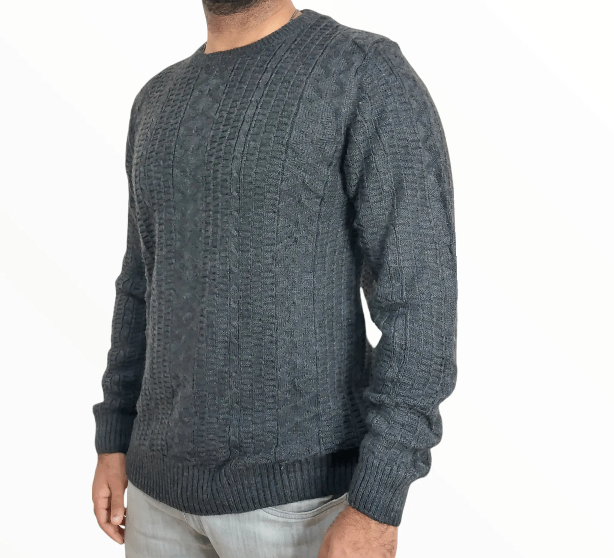 Men J&J Pullover - Dark Grey
