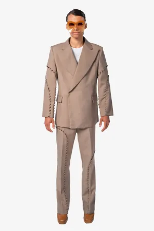 Men's Unbotton Blazer - Sage