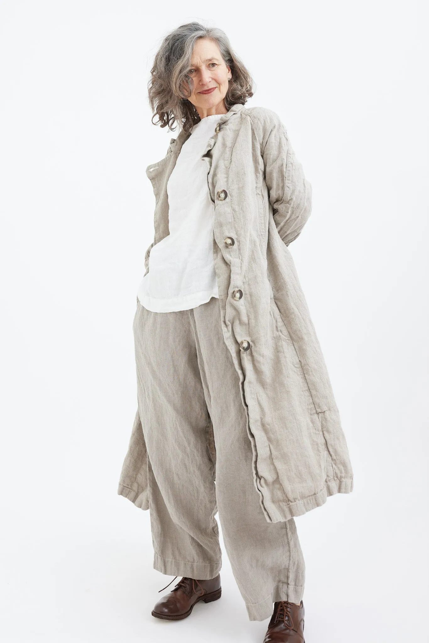 Metta - 1915 Unisex Duster Jacket - Thick Linen