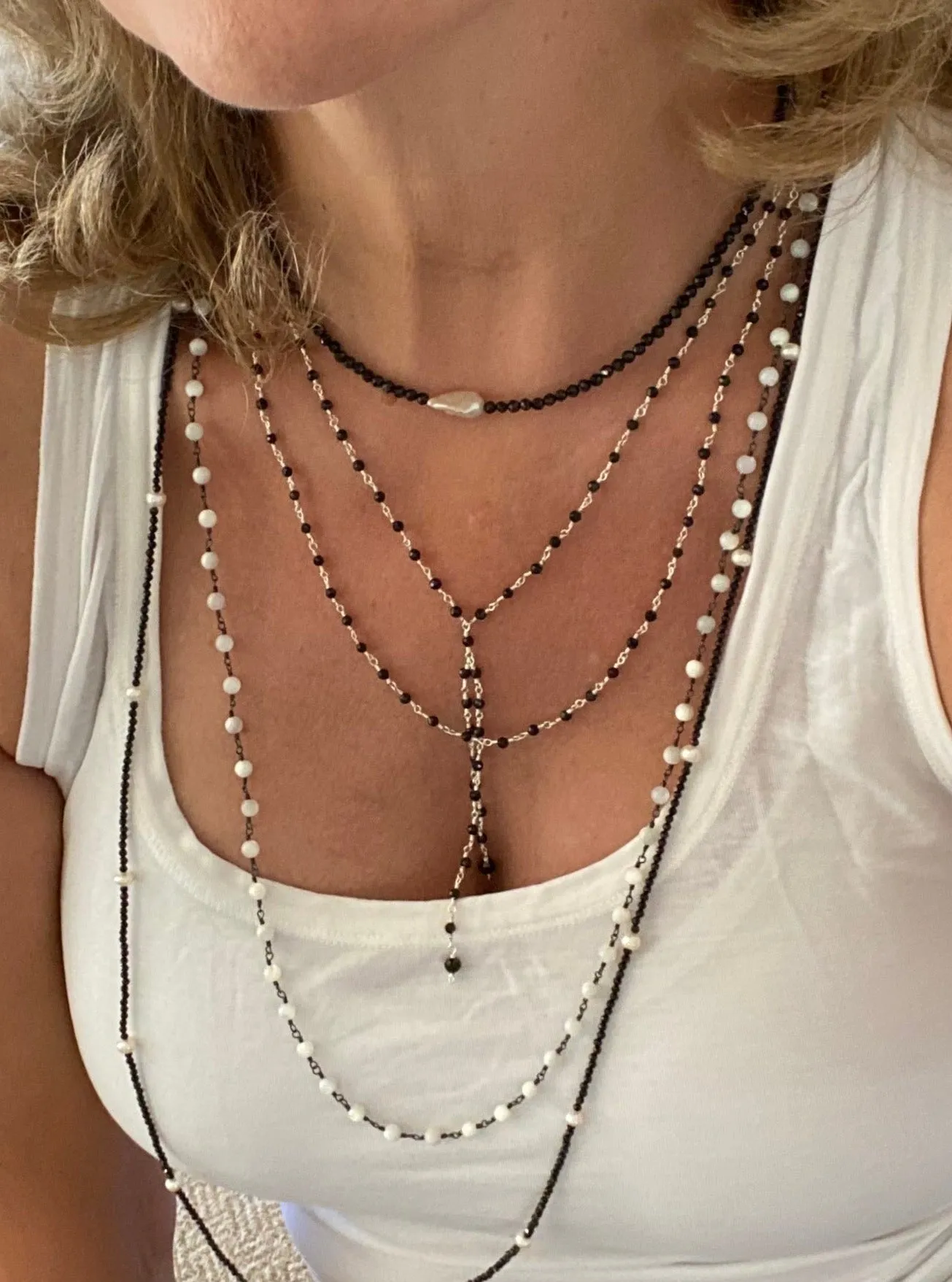 Mother of Pearl Necklace- Nara