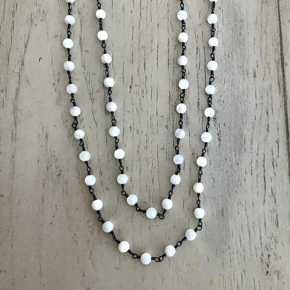 Mother of Pearl Necklace- Nara