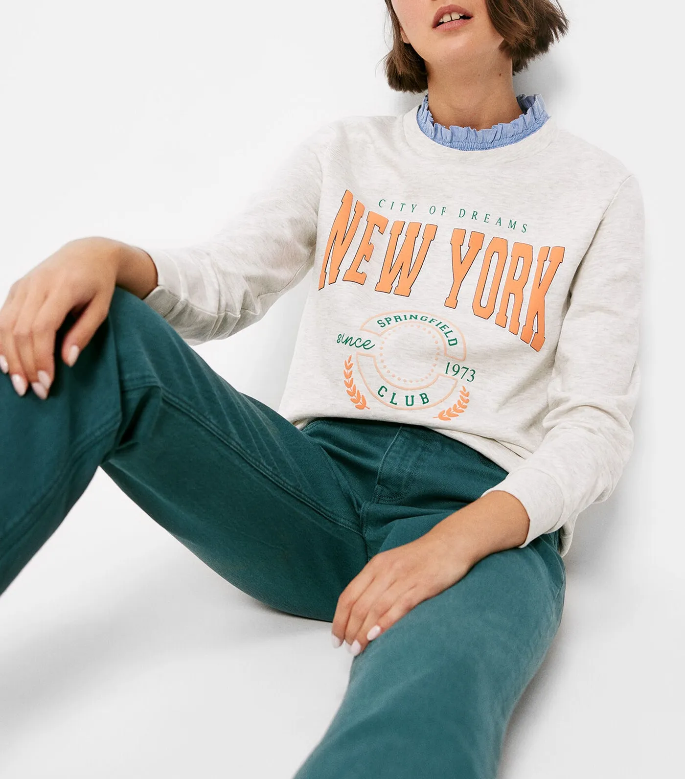 New York Sweatshirt Beige