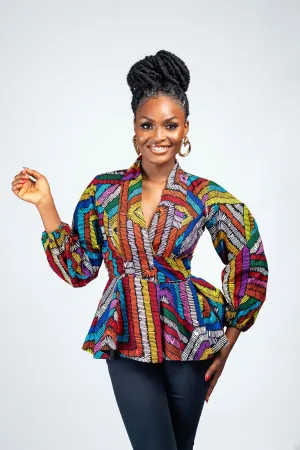 NONSO AFRICAN PRINT BLAZER