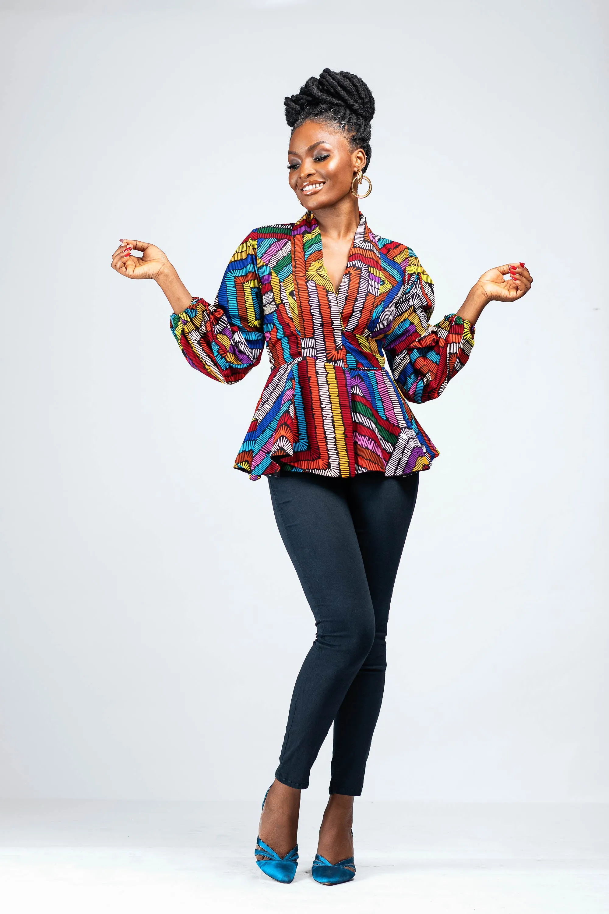 NONSO AFRICAN PRINT BLAZER