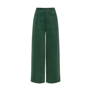 Nora Cropped Trouser - Green