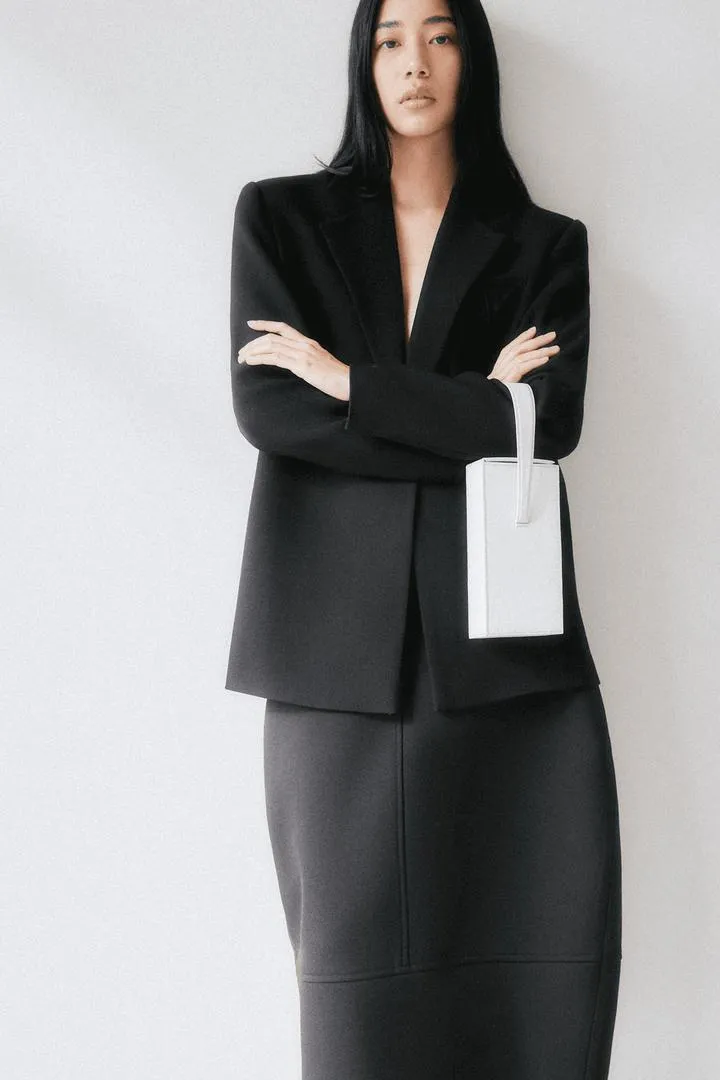 Notched Lapel Blazer-SHARON