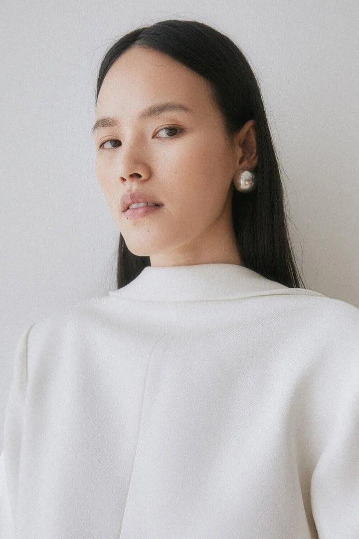 Notched Lapel Blazer-SHARON