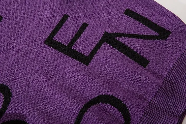 Oversized Alphabet Sweater