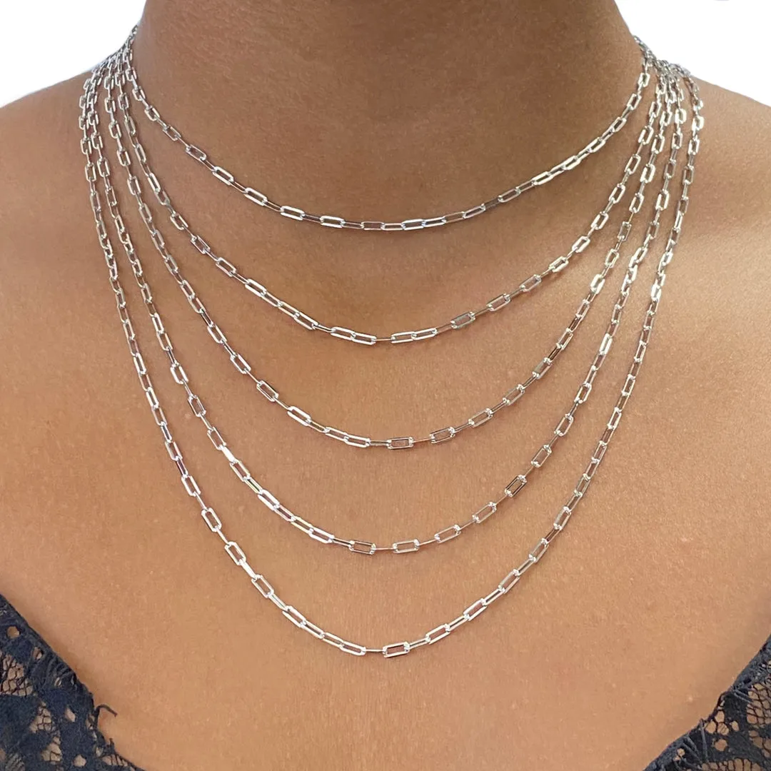 Petite Paper Clip 20" Necklace