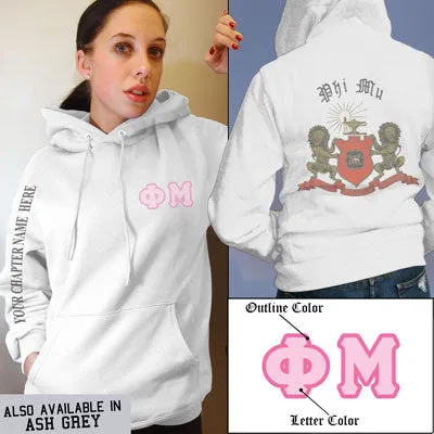 Phi Mu Crest Hoodie - G185 - SUB