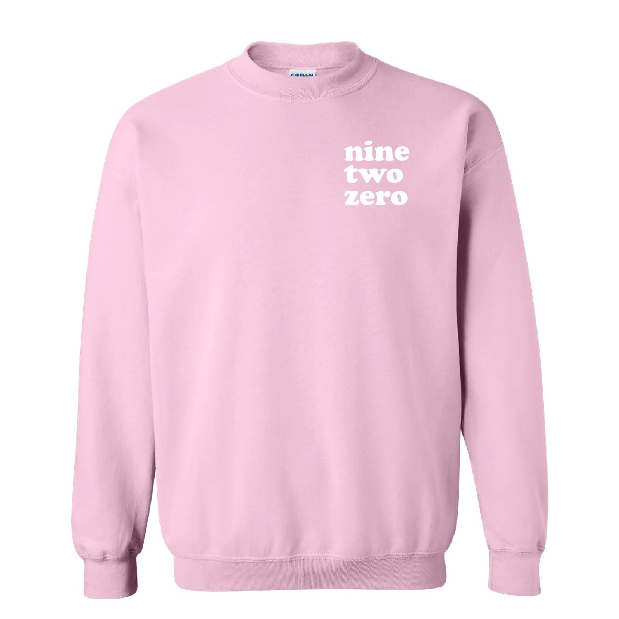 Pink Custom Area Code Crewneck Sweatshirt - 3D Puff Lettering