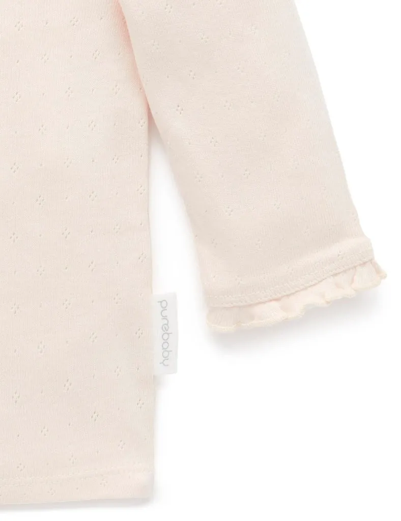 Pointelle Rib Layering Top