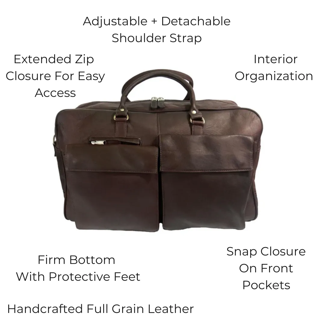Prim time duffel leather