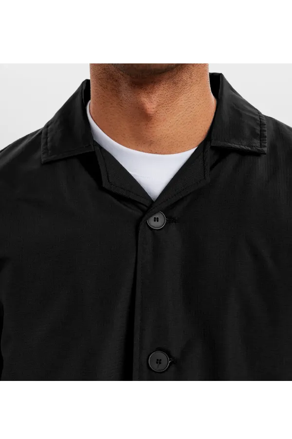 Resteröds Trench Coat Black