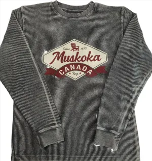 Ribbed Grey Muskoka Sweatshirt