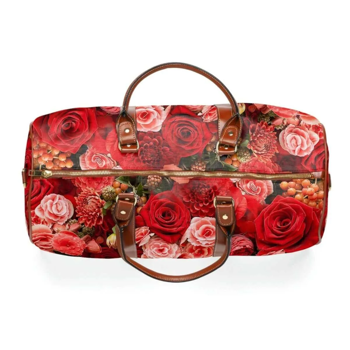 Rose Design Waterproof Travel Bag