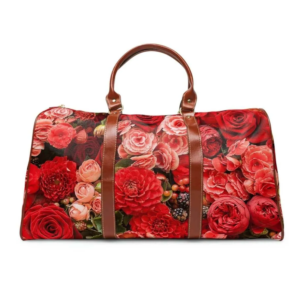 Rose Design Waterproof Travel Bag