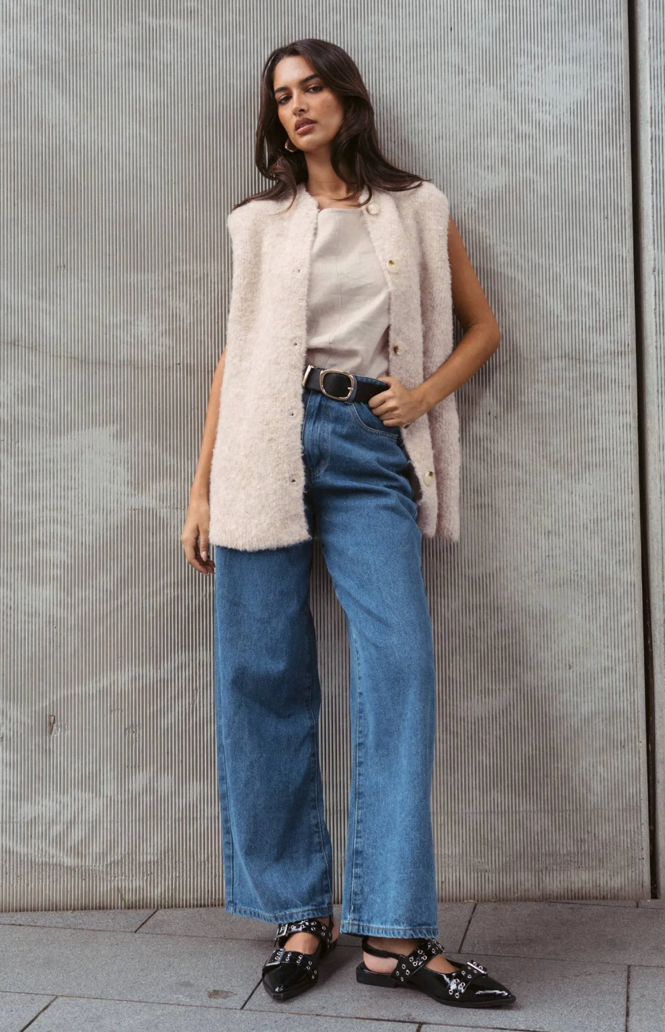 Rusky Wooly Vest - Oatmeal
