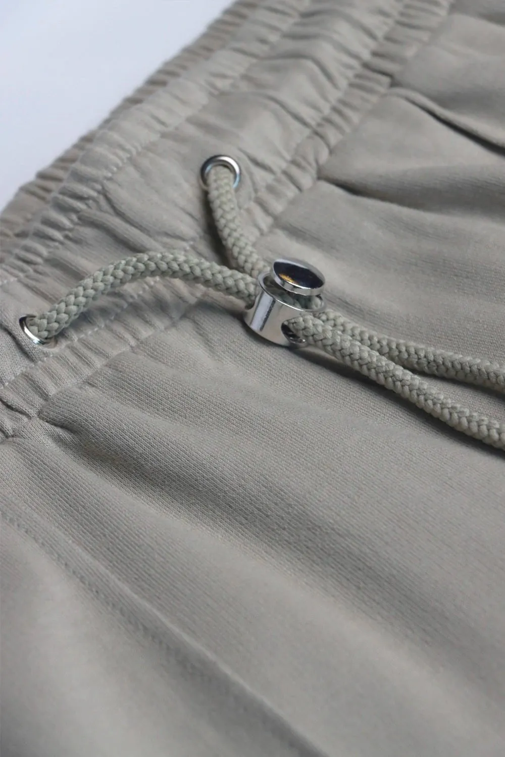 Sage Grey Pleated Sweatpants