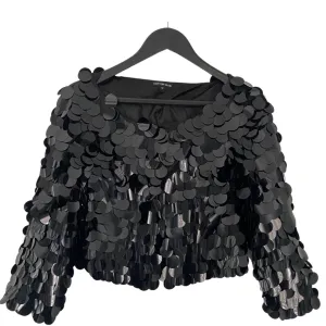Sequin Cropped Shrug Black SIZE 12