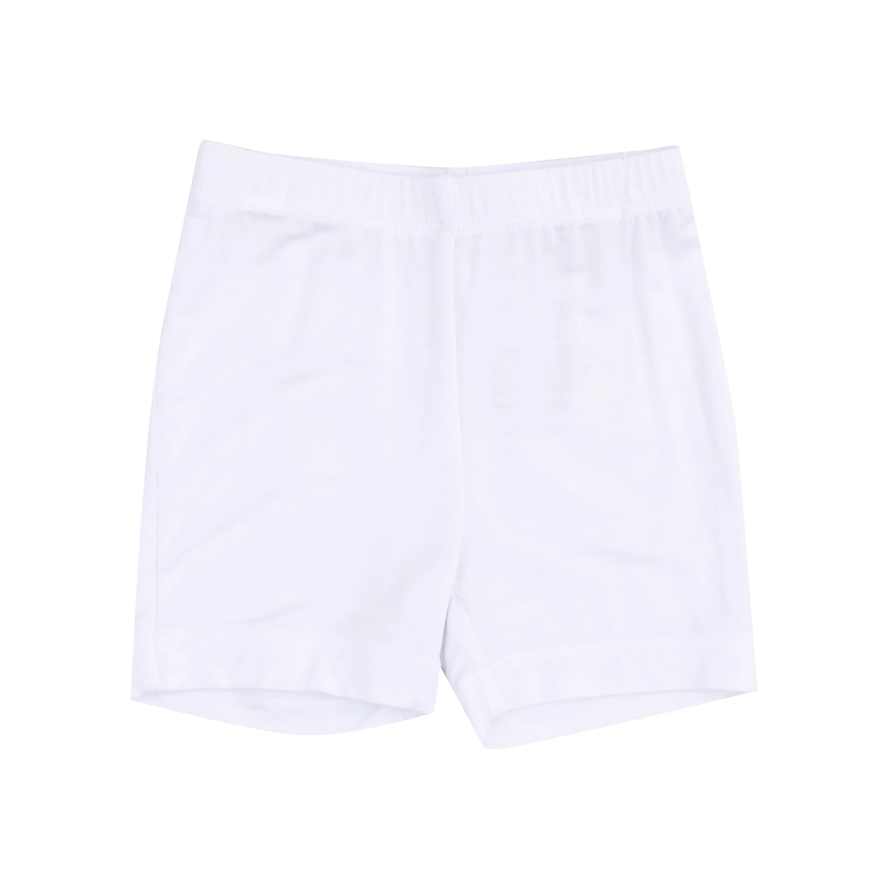 Solid White Bike Shorts