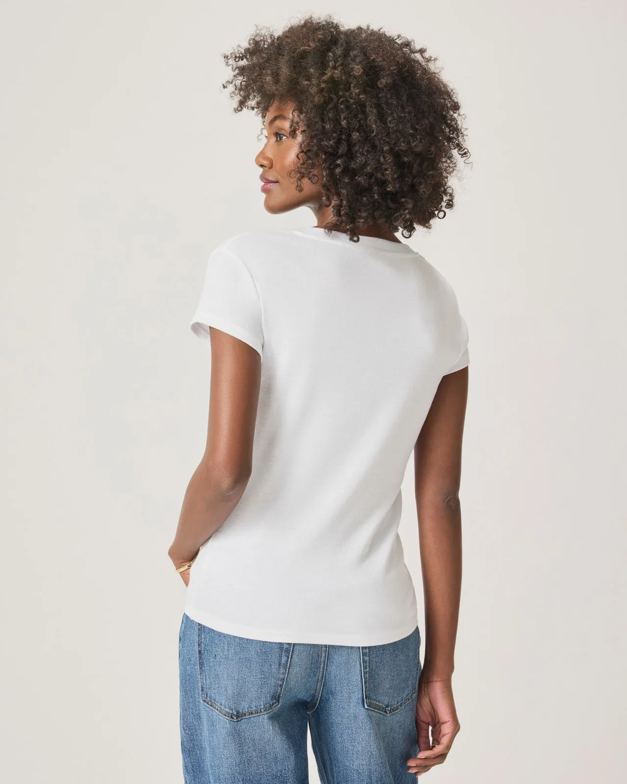Splendid Faye V Neck Tee
