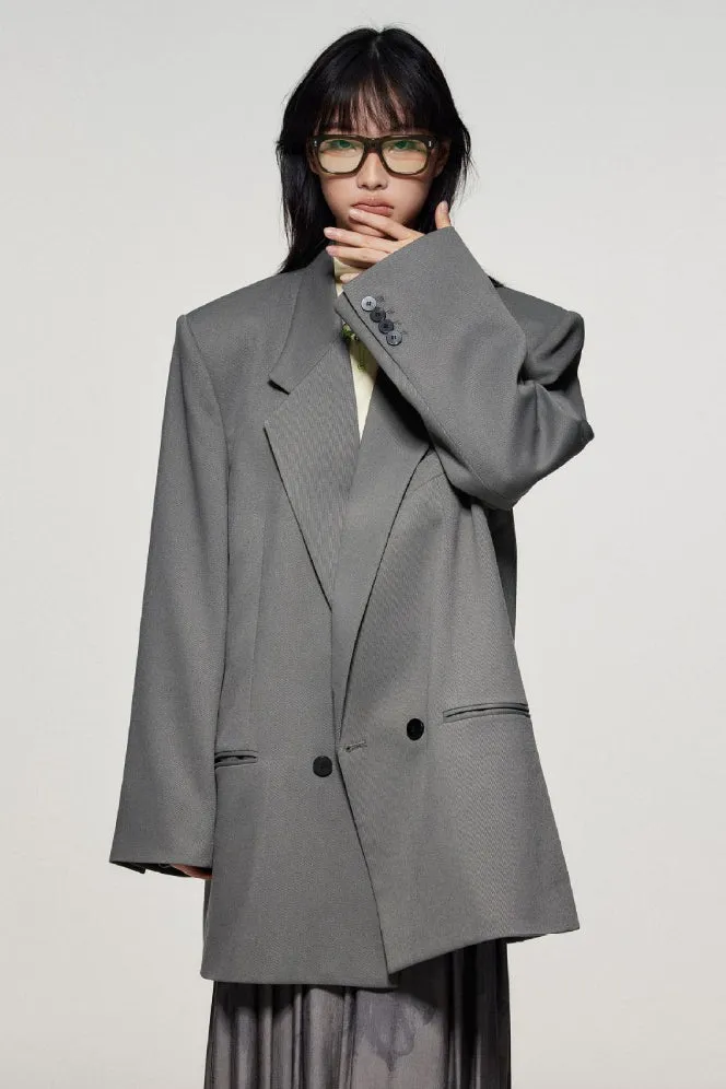 SUPER large silhouette suite blazer | 4 color