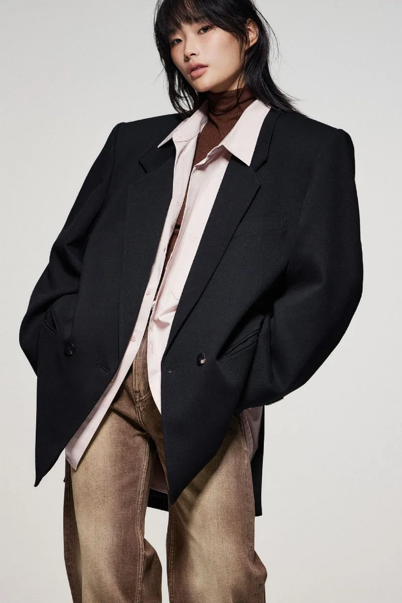 SUPER large silhouette suite blazer | 4 color