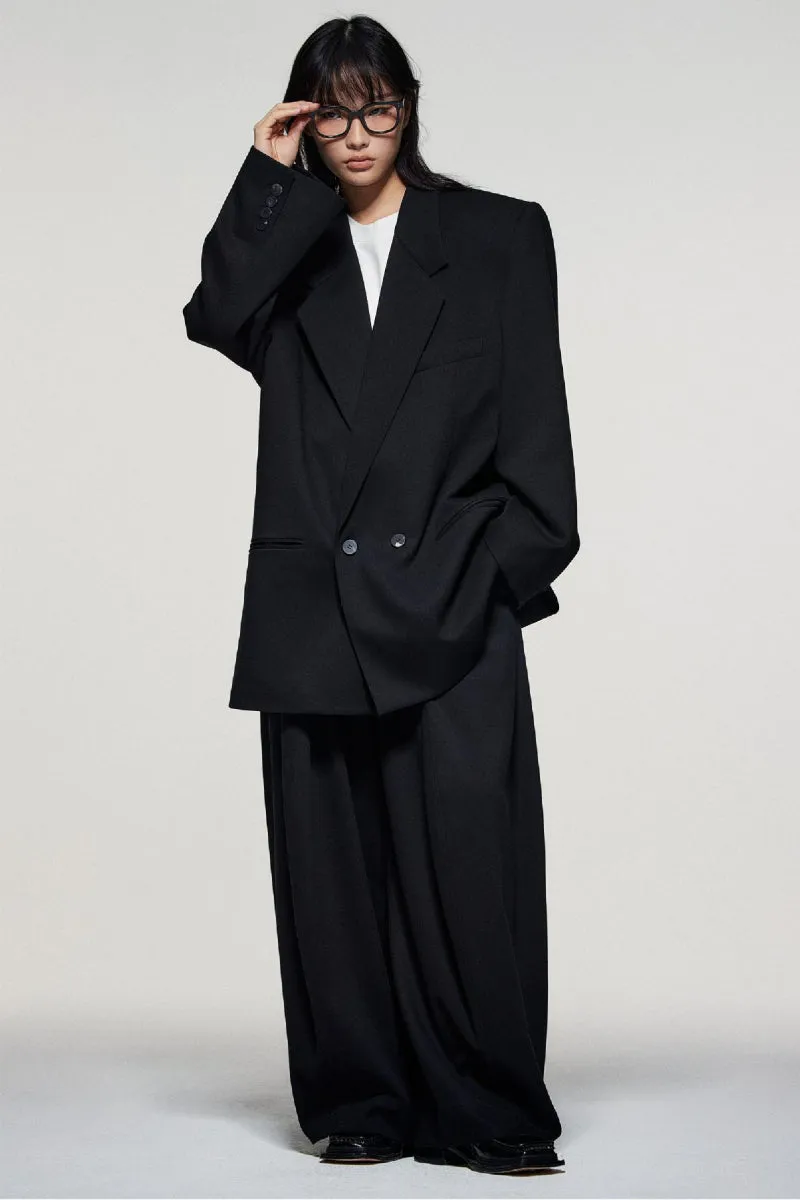 SUPER large silhouette suite blazer | 4 color