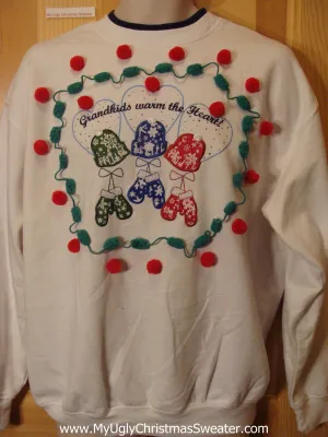 Tacky Cheap Christmas Sweatshirt Grandma