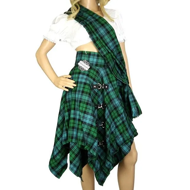 Tartan Pixie Skirt, Campbell Ancient Tartan, Original by Highland Kilt Company