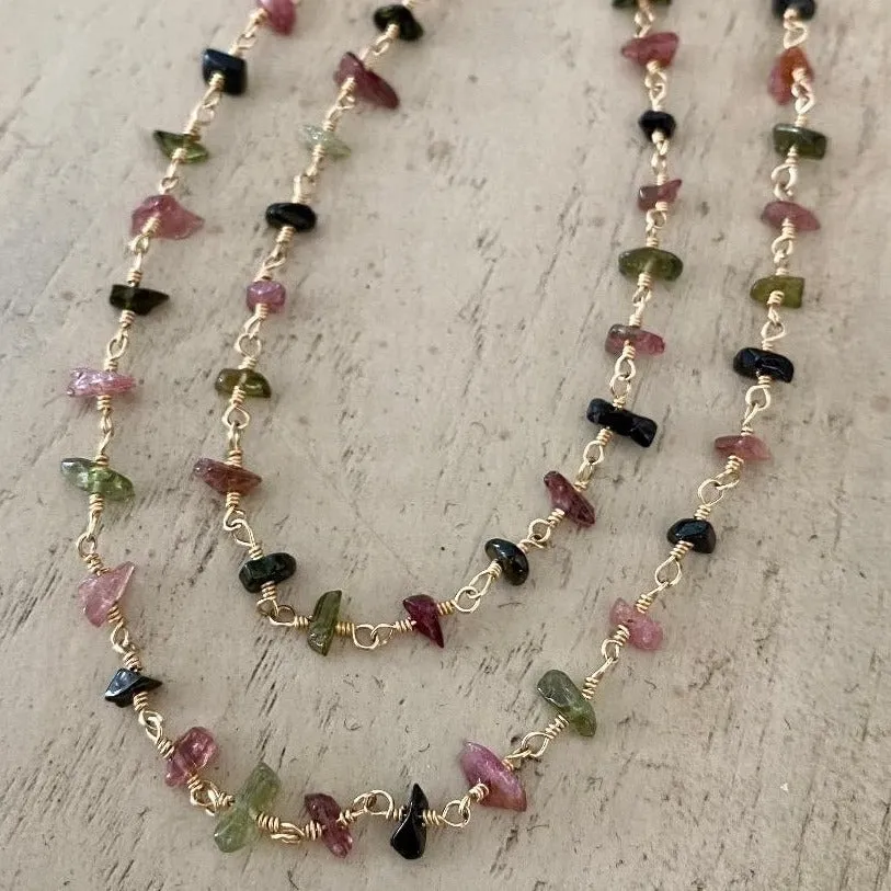 Tourmaline Chip Necklace - Verona