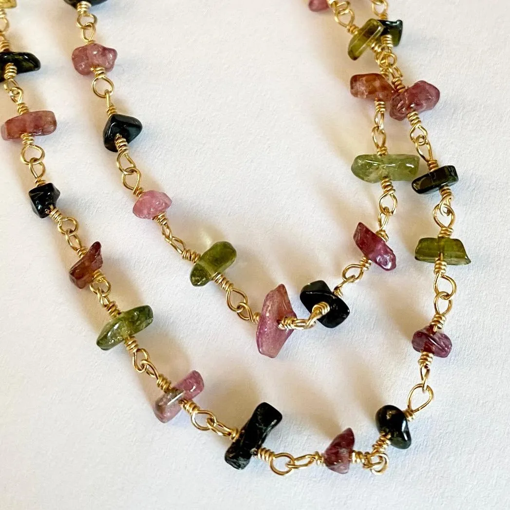 Tourmaline Chip Necklace - Verona
