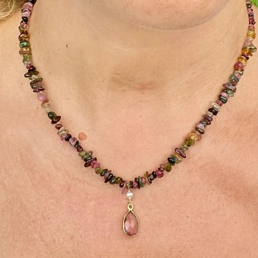 Tourmaline Chip Necklace