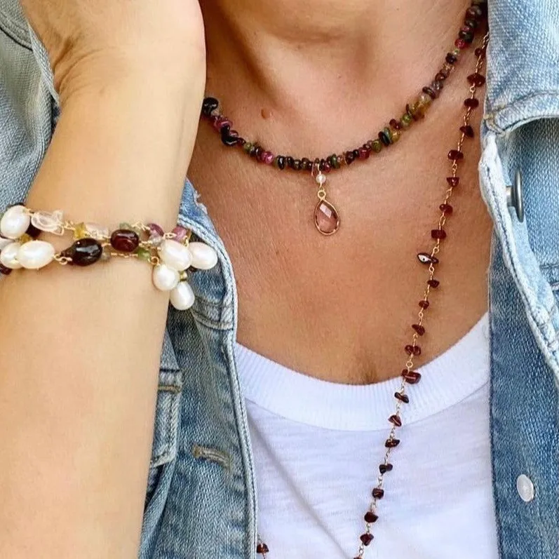 Tourmaline Chip Necklace