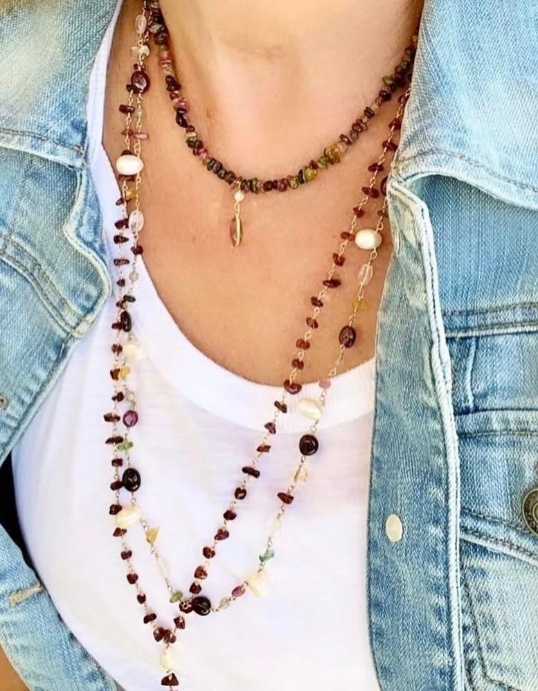 Tourmaline Chip Necklace
