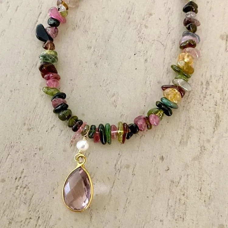 Tourmaline Chip Necklace