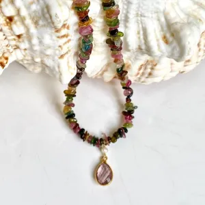 Tourmaline Chip Necklace