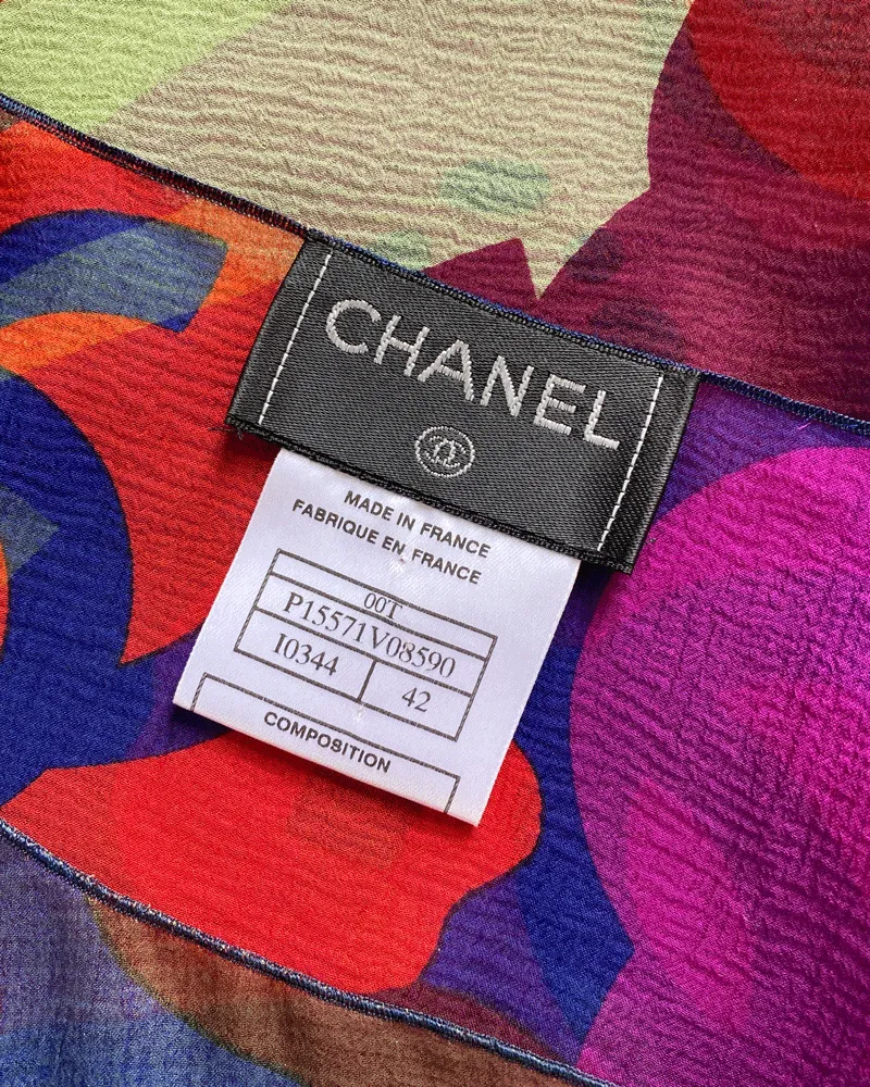 Y2K Chanel Silk Dress Set | S