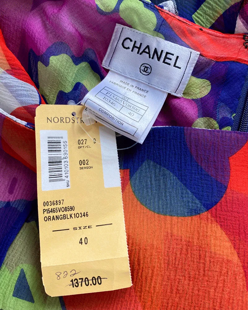 Y2K Chanel Silk Dress Set | S